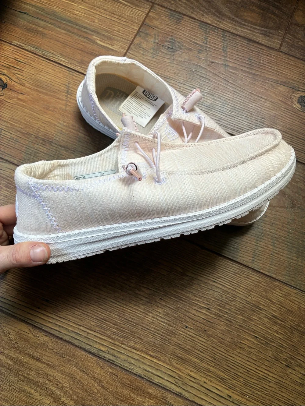 Hey Dude Wally Free Slip-On Shoes in Light Blush